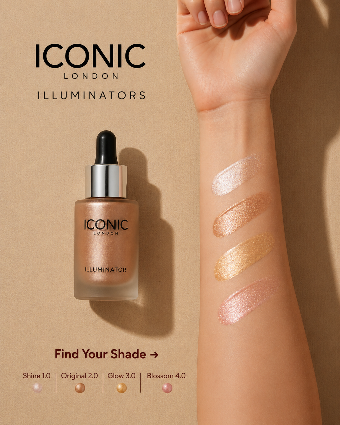 ICONIC LONDON Illuminator | Liquid Highlighting Drops for a Radiant Glow – Cruelty-Free, Vegan Makeup